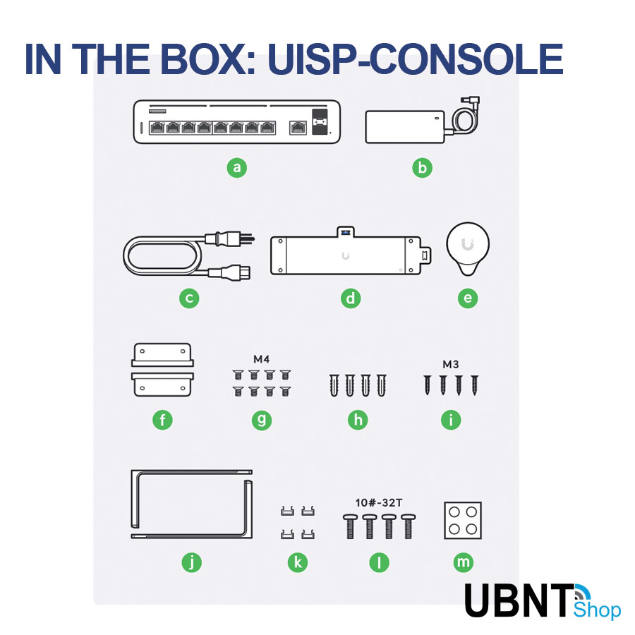 UISP-CONSOLE In the Box Inclusions
