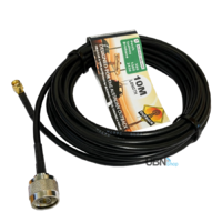 Cable Antenna N-Type Male to SMA Male Right Angle Low Loss 10m
