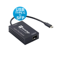 Fiber Optic Adapter (1000/100/10 Mbps) USB 3.1 to SFP Fiber Optic Converter Network Adapter