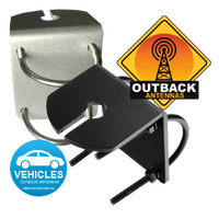 The "TRACKER" Vehicle Antenna Mount Heavy Duty Black or Silver (Stainless Steel) Outback Antennas