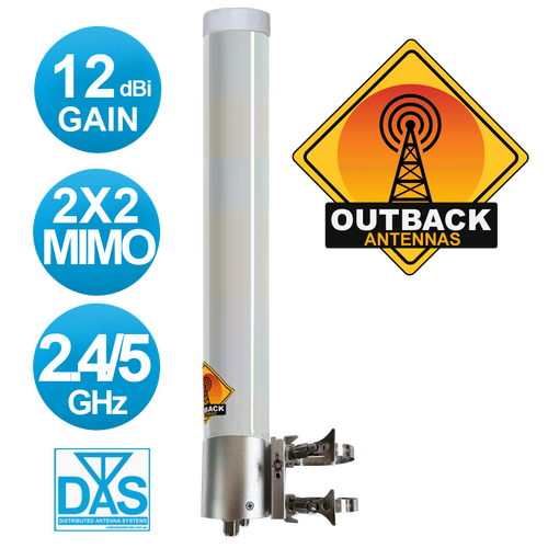 Omni Antenna MIMO OUTDOOR 3G, 4G/LTE, 5G & 2.4Ghz Wi-Fi 12dBi 698-2700MHz ,The "BIG BOY" Online Australia