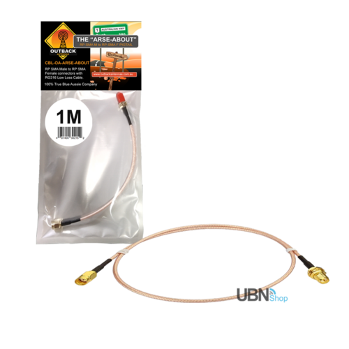 RP SMA Extension Cable RG-316 Low Loss, Male to Female 1M