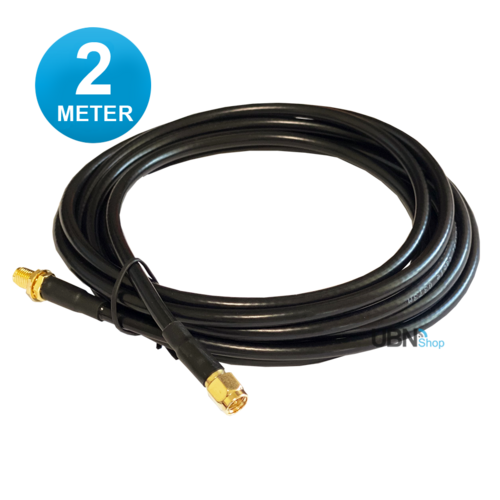 SMA Extension Cable Low Loss, Male to Female 2 Meter