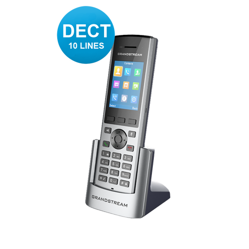 Cordless IP Phone Handset and Charger HD DECT DP730 by Grandstream