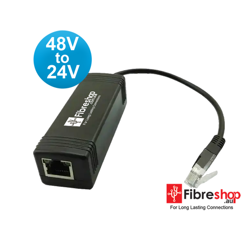Instant PoE Adapter 802.3af Indoor POE Converter 48V to 24V Gigabit