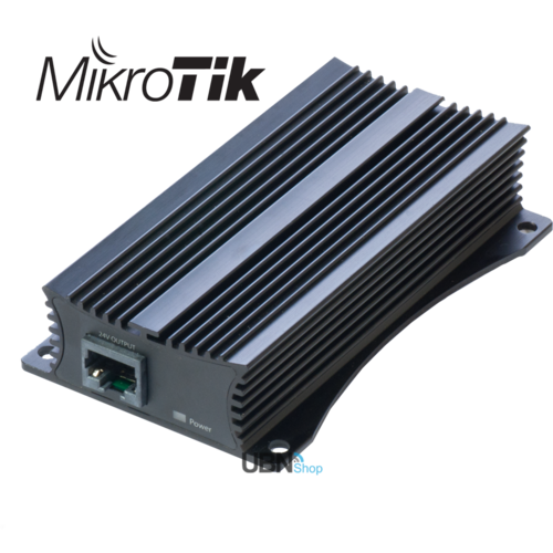 Mikrotik 48 to 24V 10/100/1000Mbps PoE converter 802.3af, 802.3at PoE plus support