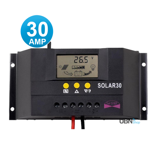 Solar Charge Controller Regulator 30A 12V/24V PWM LCD  Battery Safe Protection