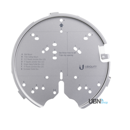 UBIQUITI Versatile mounting system for UAP-AC-PRO, UAP-AC-HD, UAP-AC-SHD, and above