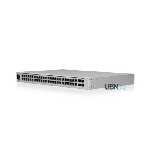UniFi 48-Port PoE Switch, Layer 2 PoE Switch with a Silent, Fanless Cooling System.