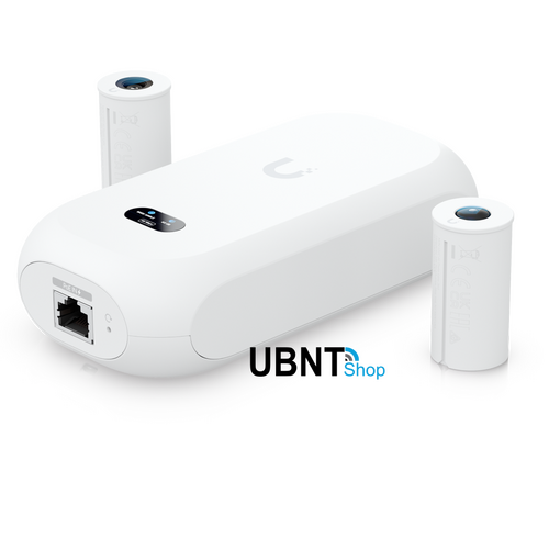 Ubiquiti Camera 8MP Wide Angle Lens (97.5˚ H), 12MP Fisheye 360˚ Lens, Colour LCM Display For Device Status Monitoring